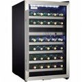 Danby Danby DWC114BLSDD 20 in. Freestanding Compact Wine Cooler with 38-Bottle Capacity DWC114BLSDD